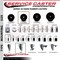 Service Caster 3.5'' Hard Rubber Swivel 3/4'' Expand Stem Caster Set 2 Total Lock Brakes, 4PK SCC-EXTTL20S3514-HRS-2-S-2-34 - alternate 4